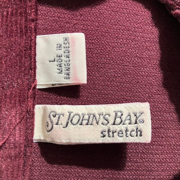 Ladies Burgundy Cotton Jacket - Size Large - Picture 3 of 3